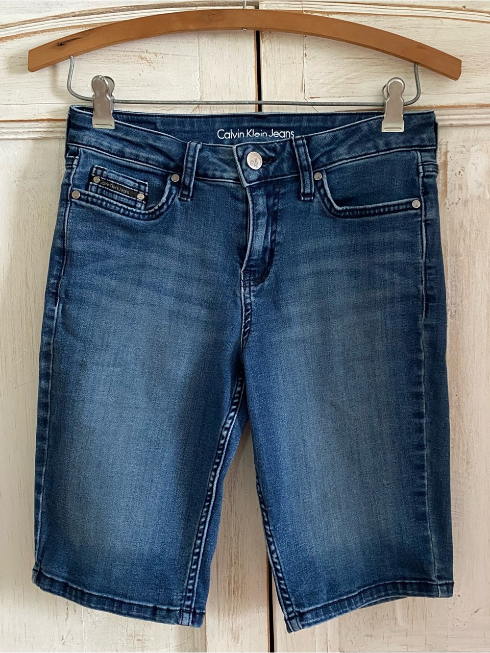 Calvin Klein Denim City Short Bermuda Jeans Size 2